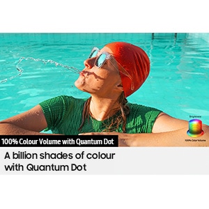 QLED TV Q70D with Colour volume 100% can deliver full range of colour