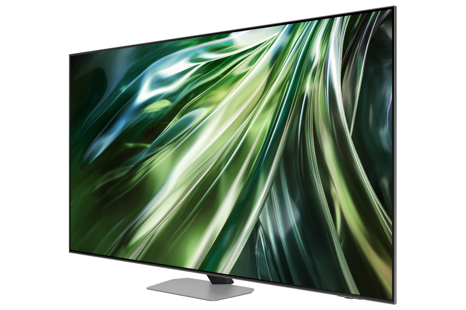 Right perspective of the Samsung QN90D 75-inch Neo QLED 4K Tizen OS Smart TV available at Samsung New Zealand