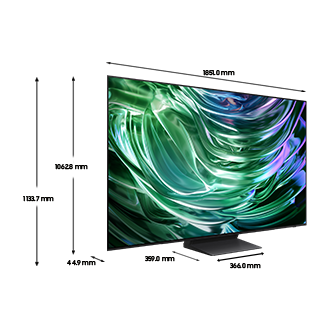 Net dimensions of Samsung S90D 83" OLED 4K Tizen OS Smart TV available for purchase at Samsung New Zealand