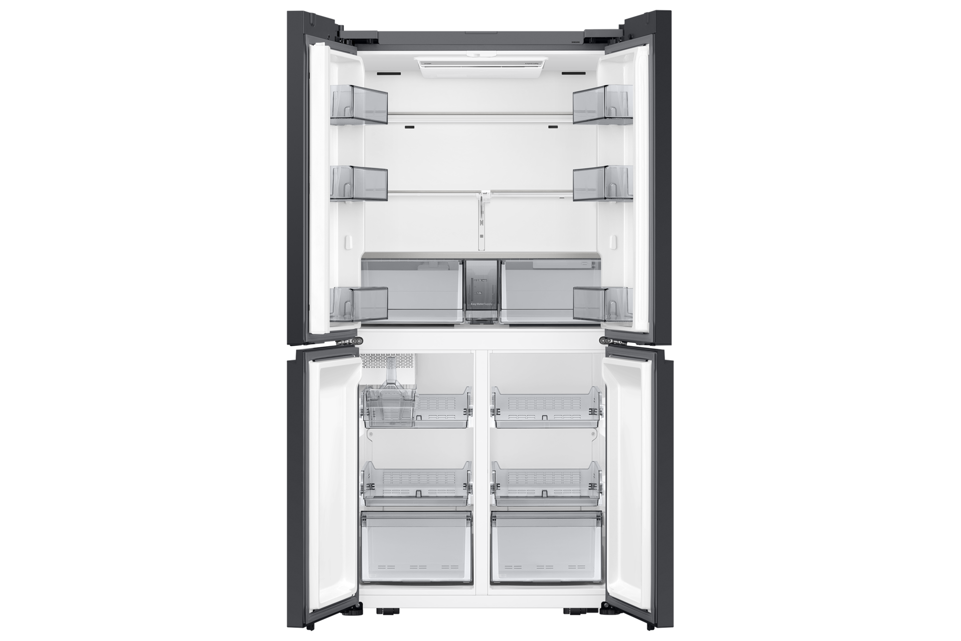 Refrigerator French Door Large Capacity with SpaceMax Front-Open Cotta White 