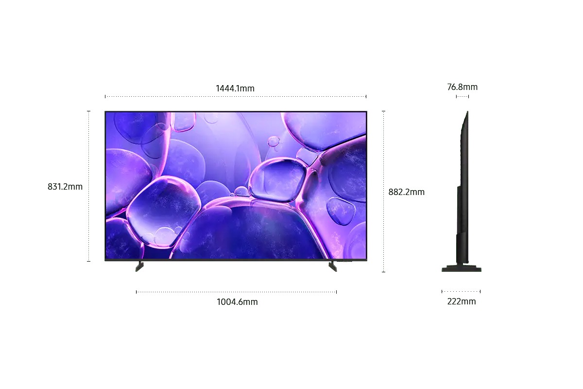 65" Crystal UHD UE100F 4K Smart TV (2025) Black