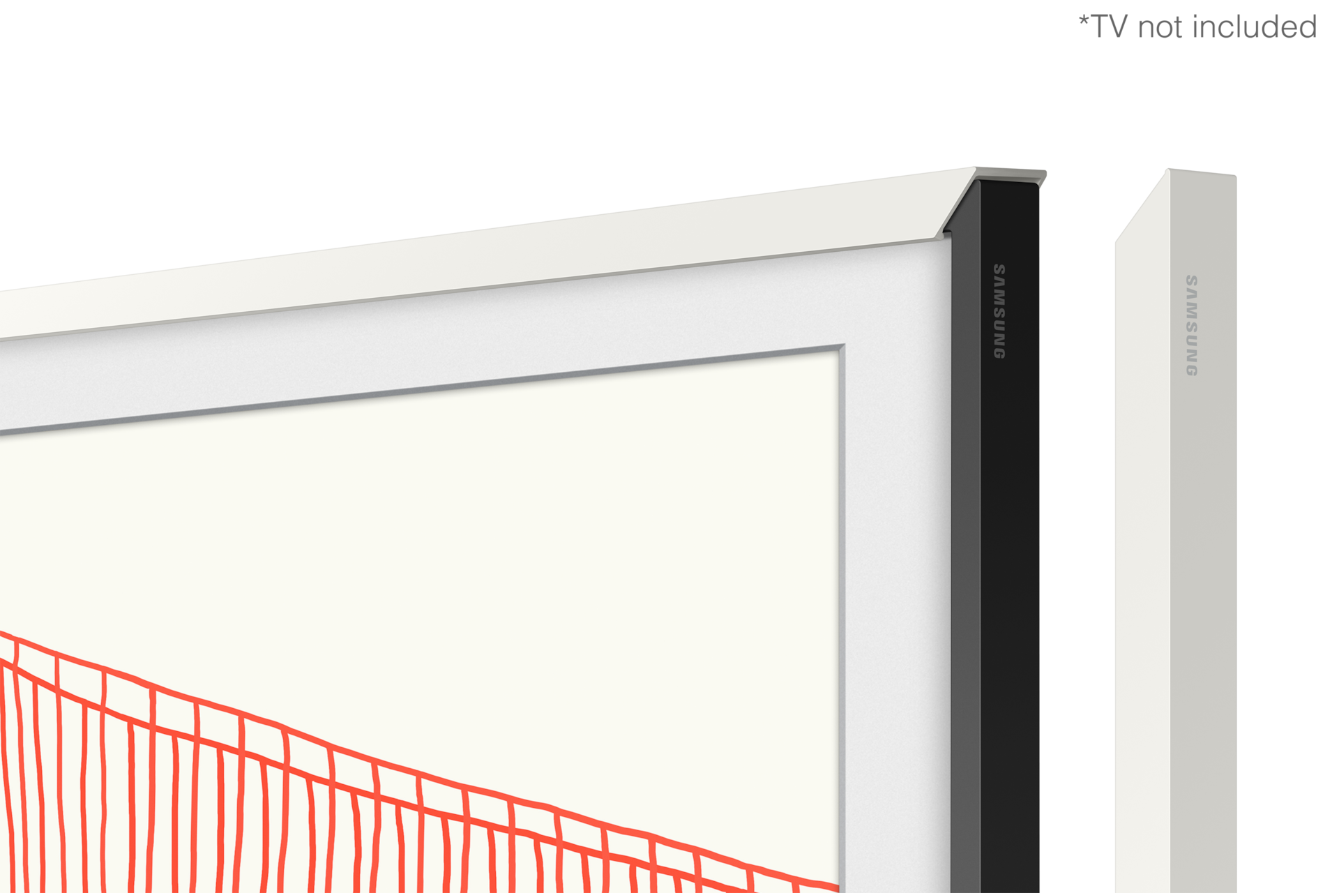 Modern Bezel For The Frame Tv 75 White Samsung Support Nz