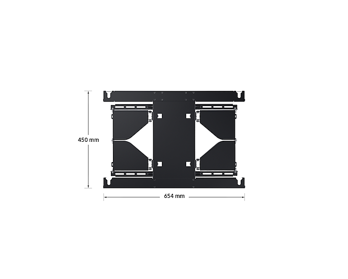 Dimension of Samsung Full Motion Slim Wall Mount (450 x 654) VWMN-B30FB