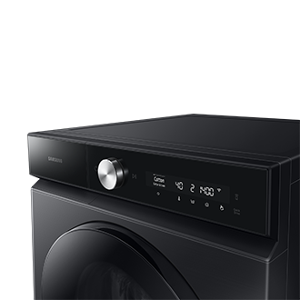 Bespoke Front-load Washer Auto Dose 12kg Panel-Control1 Black 
