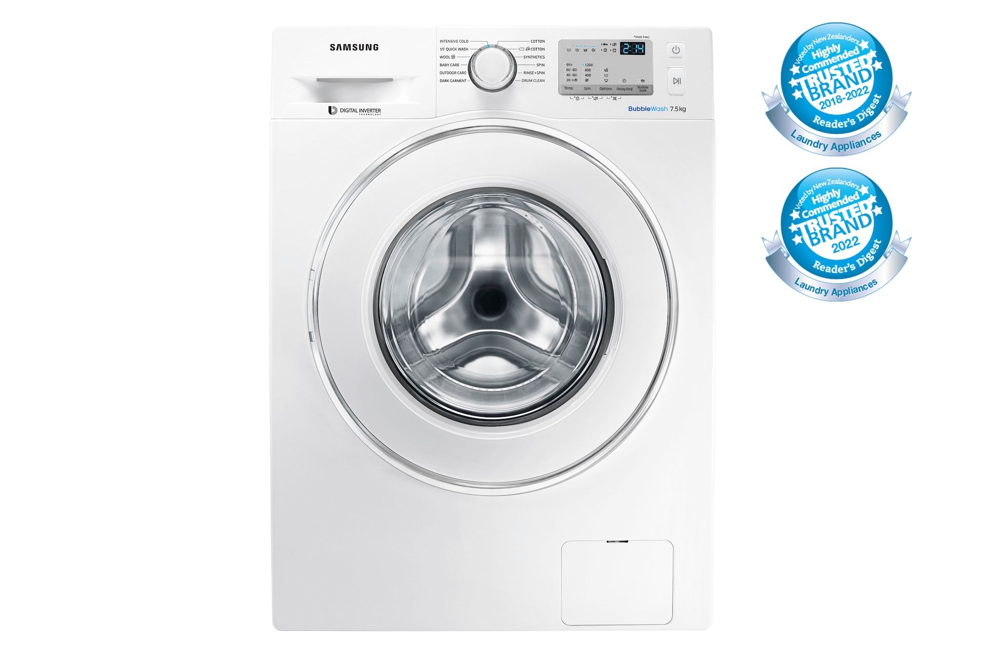 Samsung 7.5kg Front Loader White (WW75J4213IW/SA) Samsung NZ