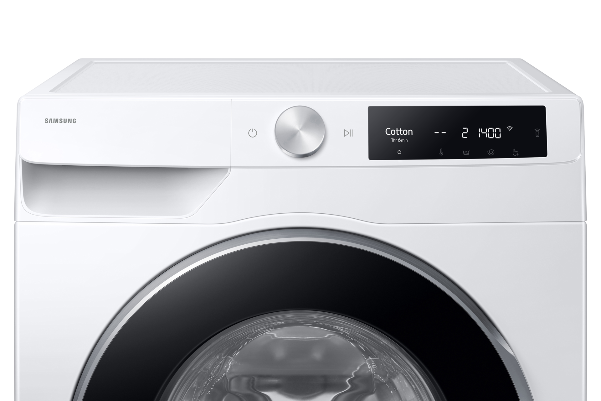 Front-load Washer Auto Dose 9kg Panel-Control2 White 
