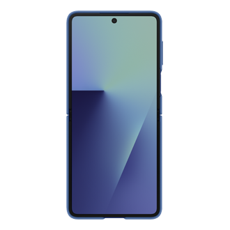 Galaxy Z Flip7 Ring Case (Silicone) Back Blue 