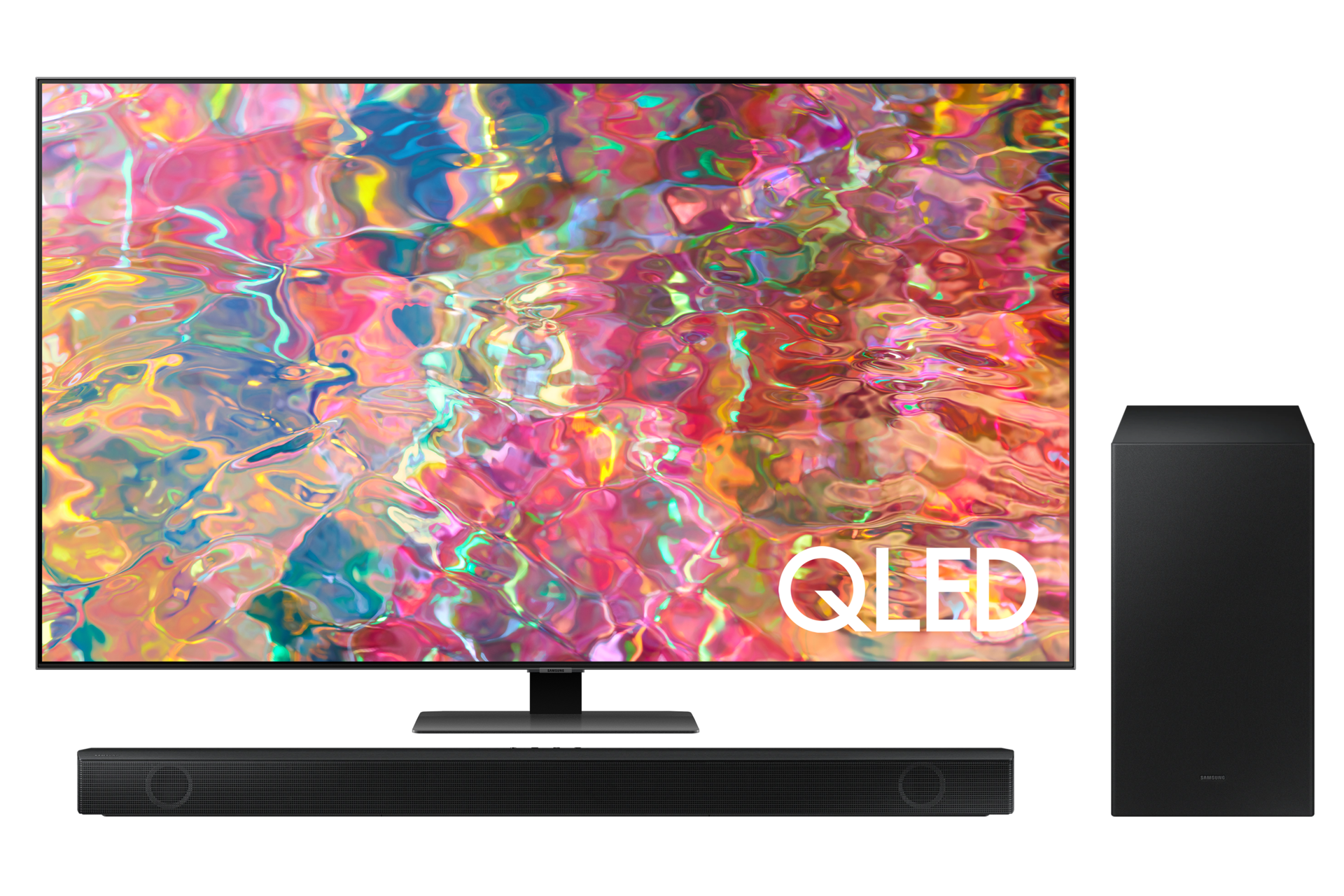 Combo Samsung Smart TV 55" QLED 4K Q80BA + Soundbar Samsung HWB550/ZL