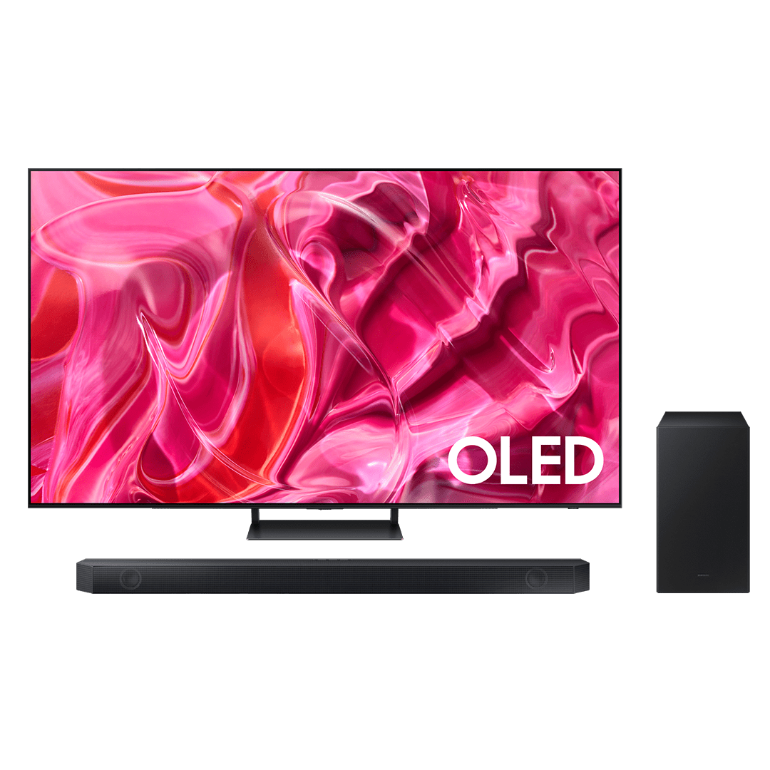 Samsung SE LUCE con esta Pantalla OLED S90C de 65 + Barra de sonido 