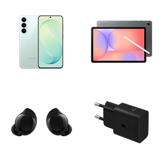 S26FE 128GB Pistachio + S10 Lite 128GB Gray + Buds Core Black + Adapter 15W