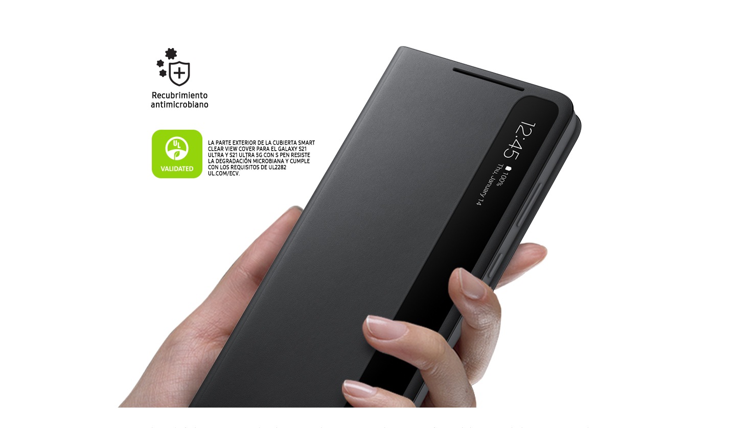 Cubierta Smart Clear View Cover para el Galaxy S21 Ultra 5G con S Pen
