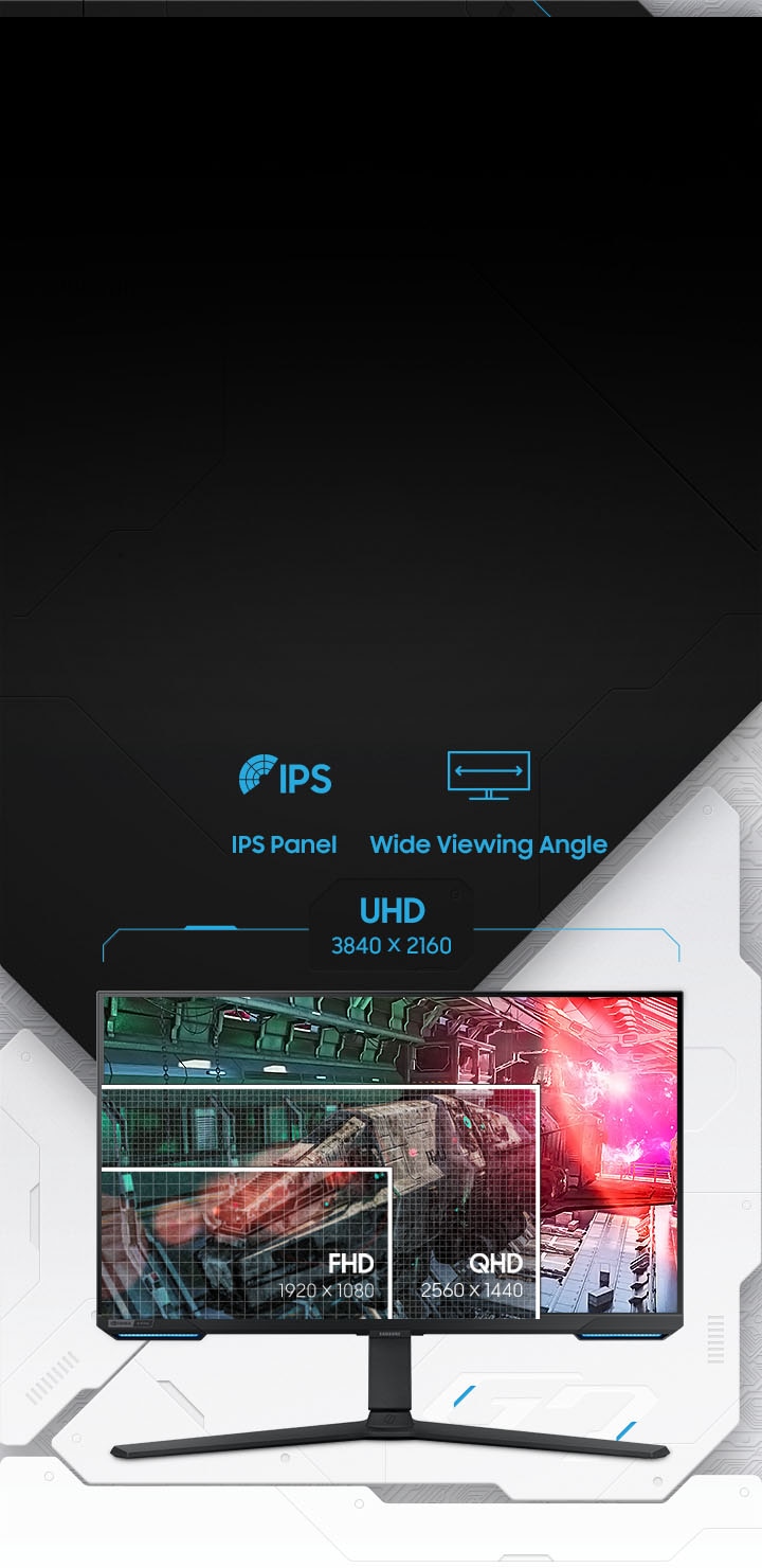 SAMSUNG Odyssey G70B Series - Monitor de juegos 4K UHD de 32 pulgadas,  panel IPS, 144 Hz, 1 ms, HDR 400, compatible con G-Sync y FreeSync Premium  Pro