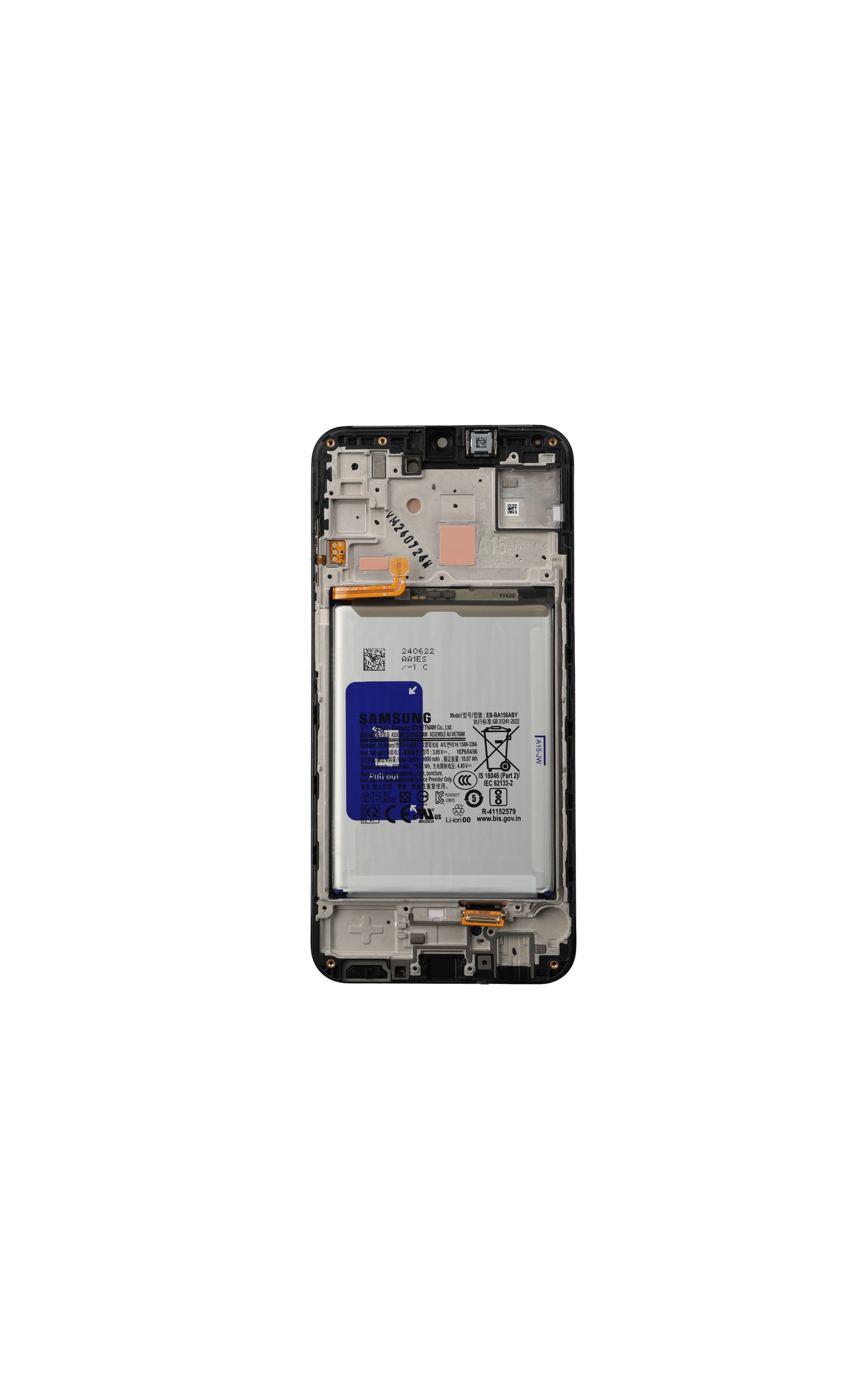 Pantalla (Display - LCD) celeste A15 (Self Repair Kit) Celeste