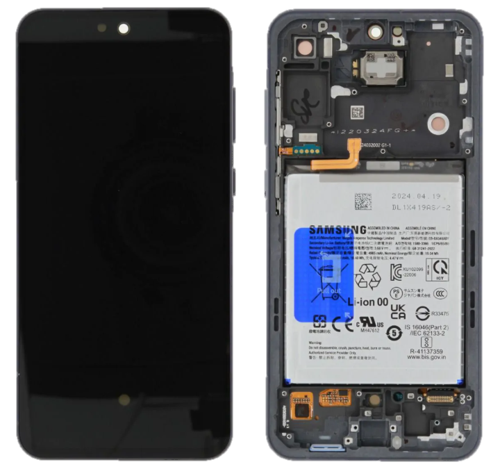 Pantalla (Display - LCD) negro A55 5G (Self Repair Kit) Negro