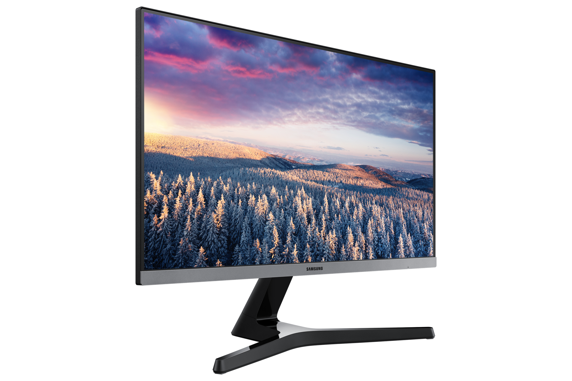 SAMSUNG Monitor de computadora FHD de 24 pulgadas (60.96 cm), serie SR35,  1080p, 75Hz, panel IPS, HDMI, VGA (D-Sub), 3 lados sin bordes, FreeSync