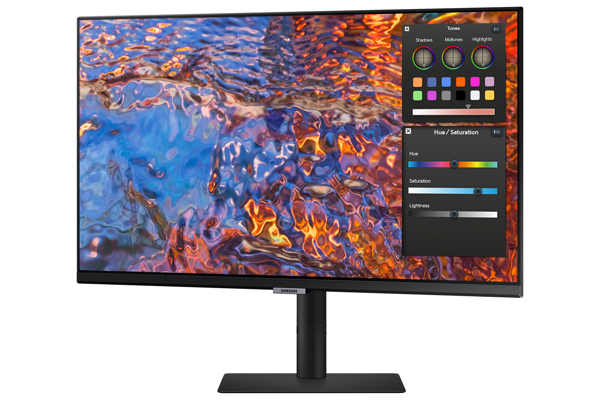 27" UHD Monitor with DCI-P3 98%, HDR and USB type-C Swivel1 Black 