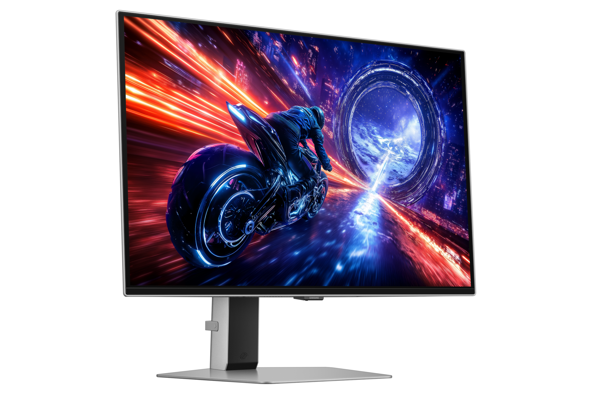 Odyssey OLED G6 G60SF QHD 500Hz Gaming Monitor L-perspective Silver 