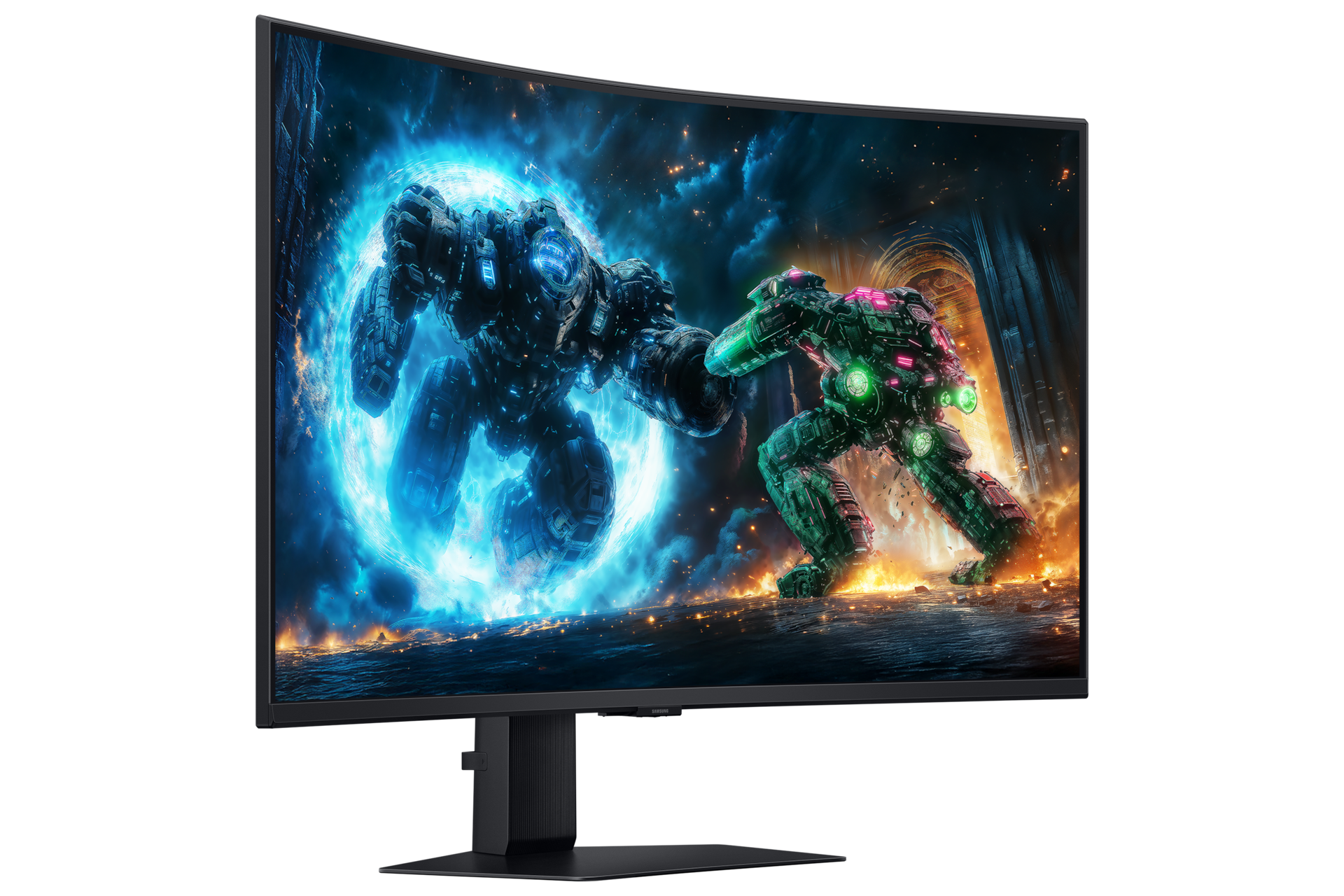 37" Odyssey G7 G75F 4K 165Hz Gaming Monitor L-Perspective Black 