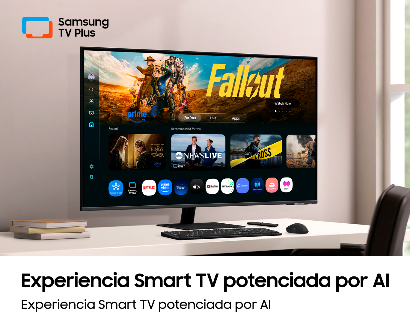 Monitor Smart AI UHD de 43 Black