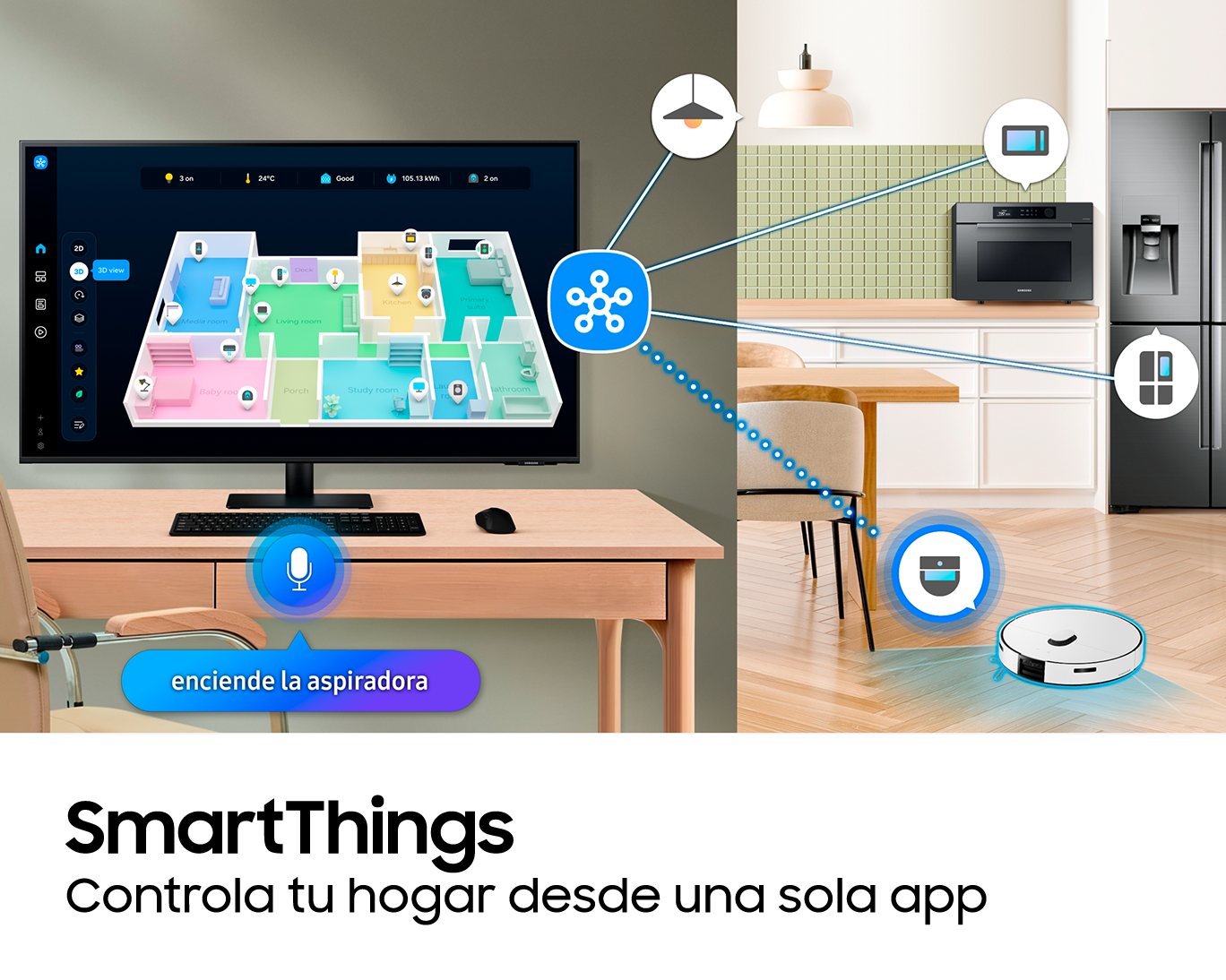 Monitor Smart AI UHD de 43 Black