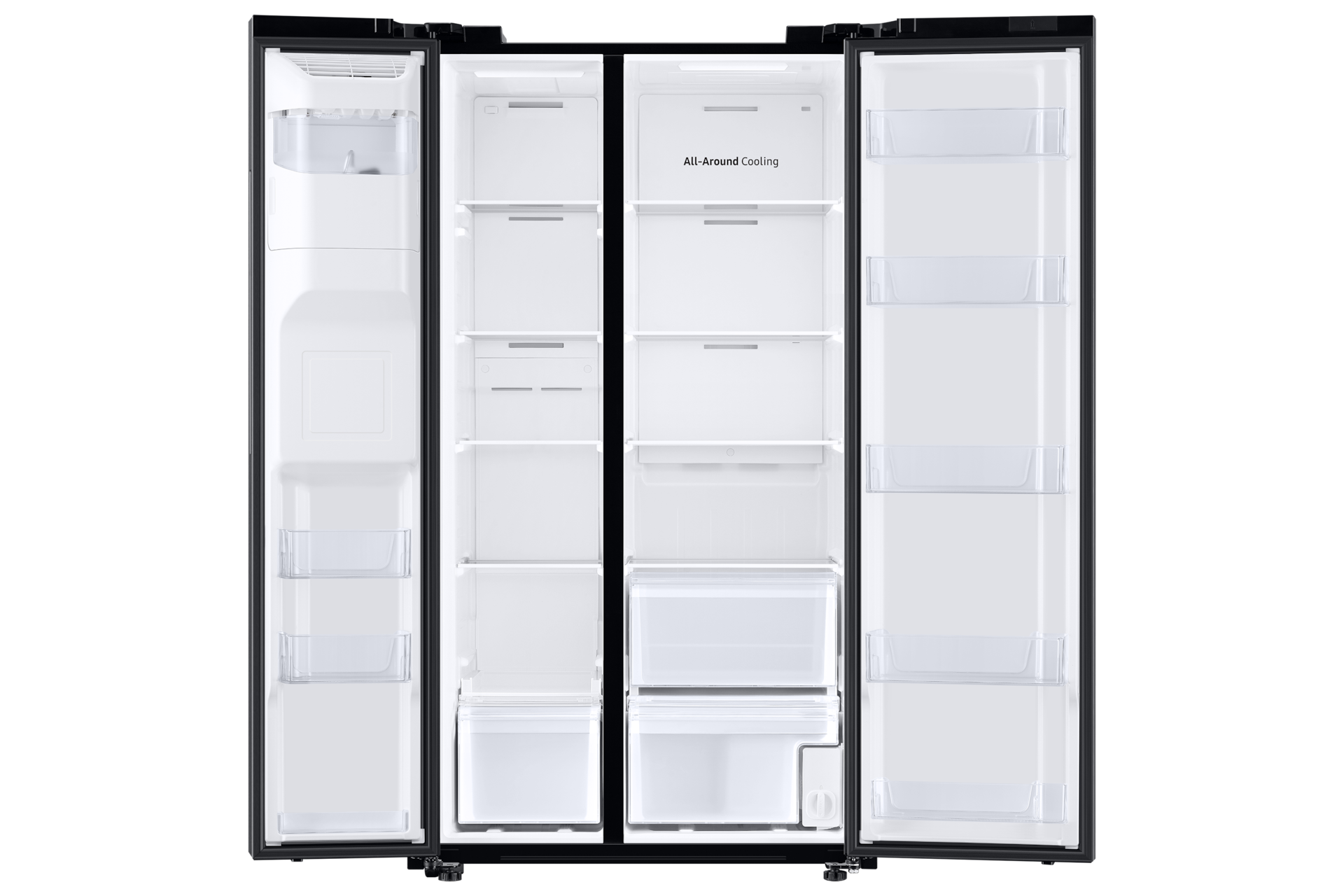 front-open-without-food Ebony Black