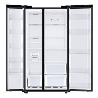 front-open-without-food Ebony Black