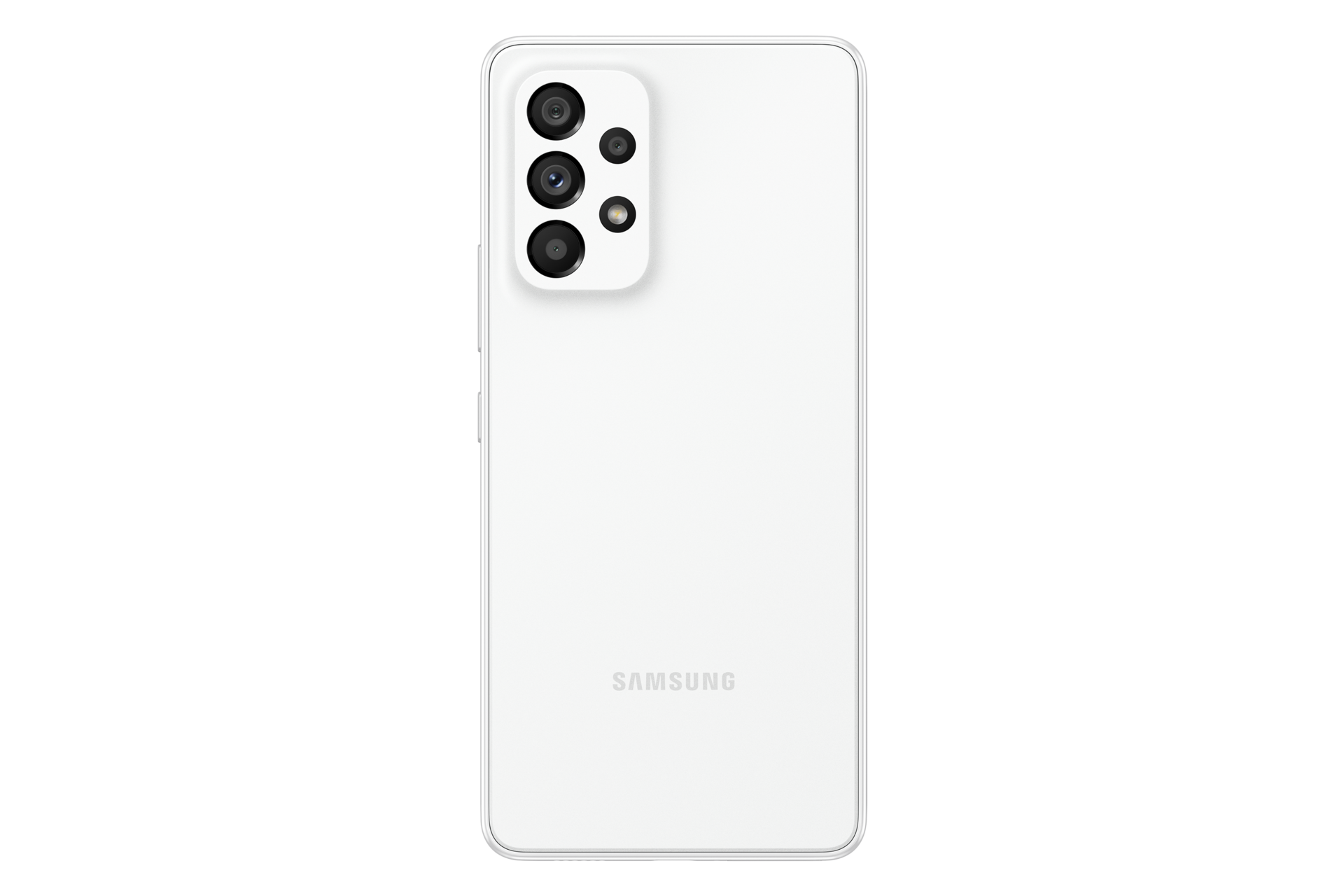 See price and pre-order Samsung Galaxy A53 5G with promo. A smartphone with a 128GB & 8GB Ram, an OIS camera, and a 2-day last long battery. The back Awesome White Samsung Galaxy A53 5G