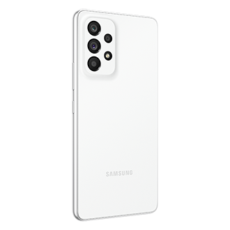 View price and pre-order Samsung Galaxy A53 5G with promo. A smartphone with a 128GB & 8GB Ram, an OIS camera, and a 2-day last long battery. The l30-back Awesome White Samsung Galaxy A53 5G