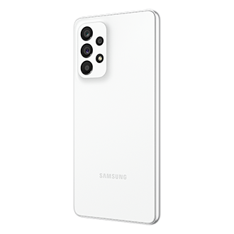 See price and buy Samsung Galaxy A53 5G with promo. A smartphone with a 128GB & 8GB Ram, an OIS camera, and a 2-day last long battery. The r30-back Samsung Galaxy A53 5G in Awesome White