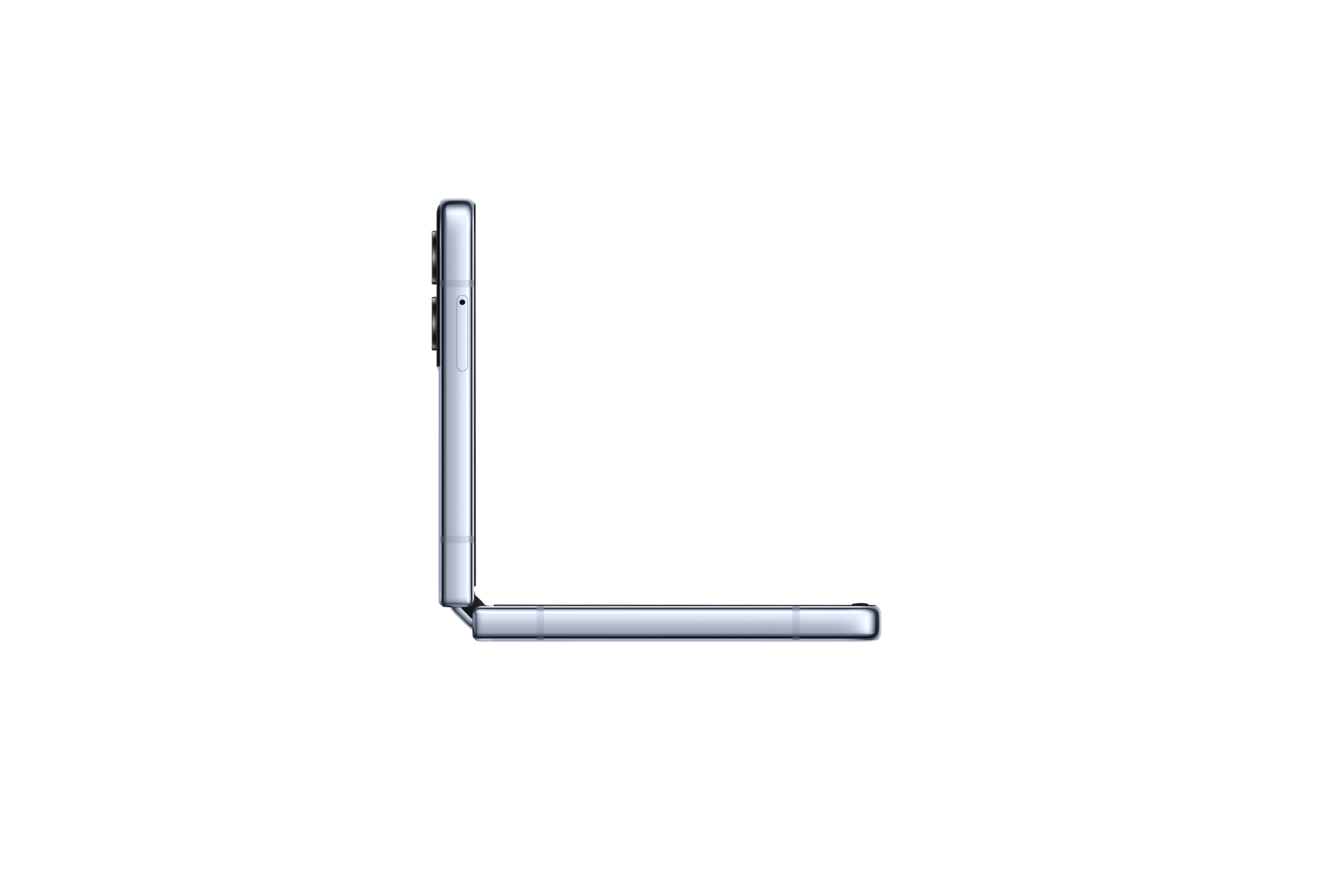 View Samsung Flip4 5G 128 GB price, specifications, and promotions. Buy it now with discounts at Samsung Official Store in the Philippines. A side look of Samsung Flip 4 in Blue  opened at 90 degrees.