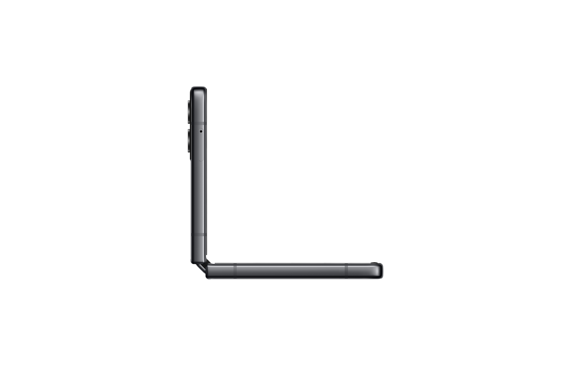Explore Samsung Flip 4 5G 128 GB promotions, prices, and specifications. Buy it now with discounts at Samsung Official Store in the Philippines. Side look of Graphite Samsung Flip4 partially opened at 90 degrees.