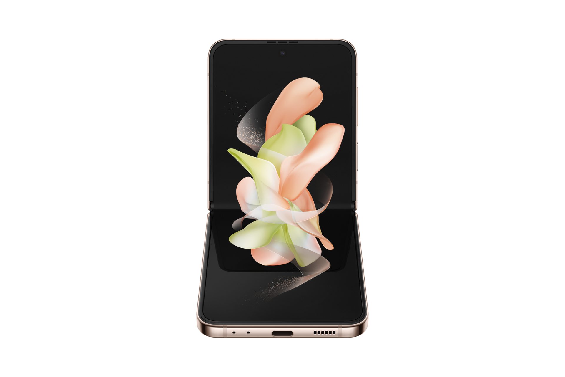 View Samsung Flip4 5G 128 GB price, specifications, and promotions. Buy it now with discounts in the Philippines Samsung Official Store. Front look of partially opened Samsung Flip 4 in Pink Gold