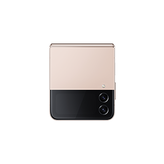 Buy Samsung Flip4 5G 128 GB and view specifications, price, discounts, and promotions at Samsung Official Store in the Philippines. Front look of closed Pink Gold Samsung Flip 4