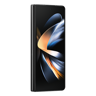 View Galaxy Fold4 5G 512 GB specs, price, and promotions. Buy the immersive screen folded phone with discounts at Samsung Philippines. Front left view of Galaxy Fold 4 in Phantom Black