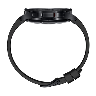 Side View of Samsung Galaxy Watch6 Classic Bluetooth (43mm) in Black.