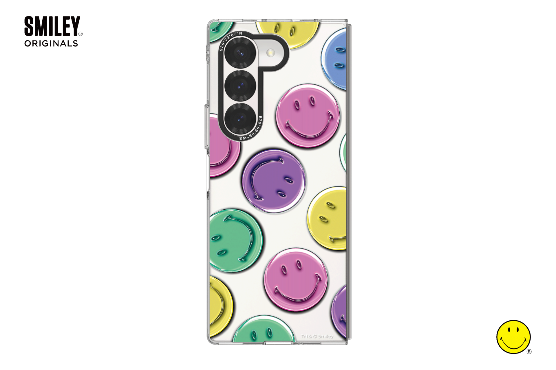 Smiley Multi Color Slim Impression Case for Galaxy Z Fold6