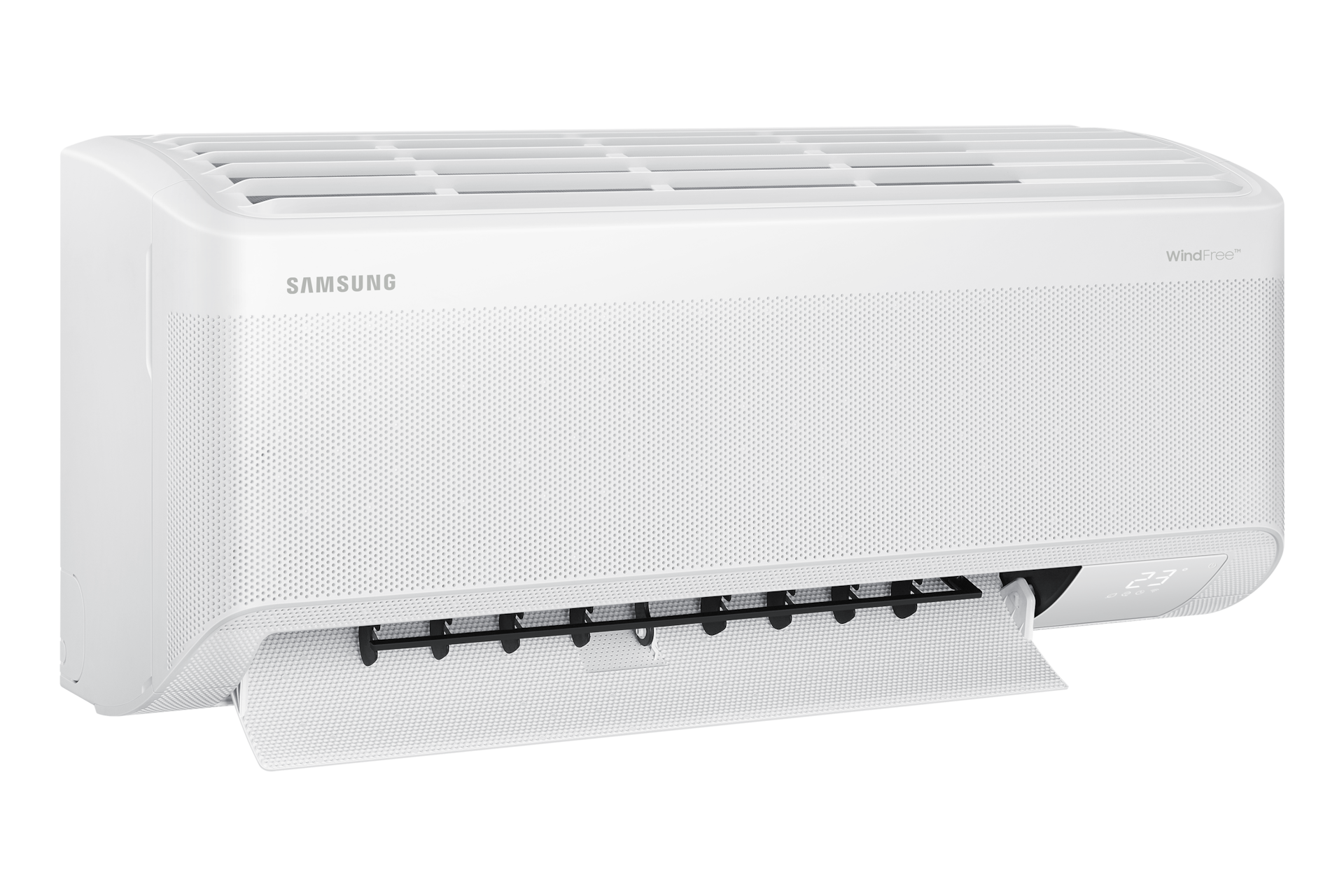 FJM Indoor Unit AJ5000D with WindFree™ AI SmartThings L-Perspective-Open White 