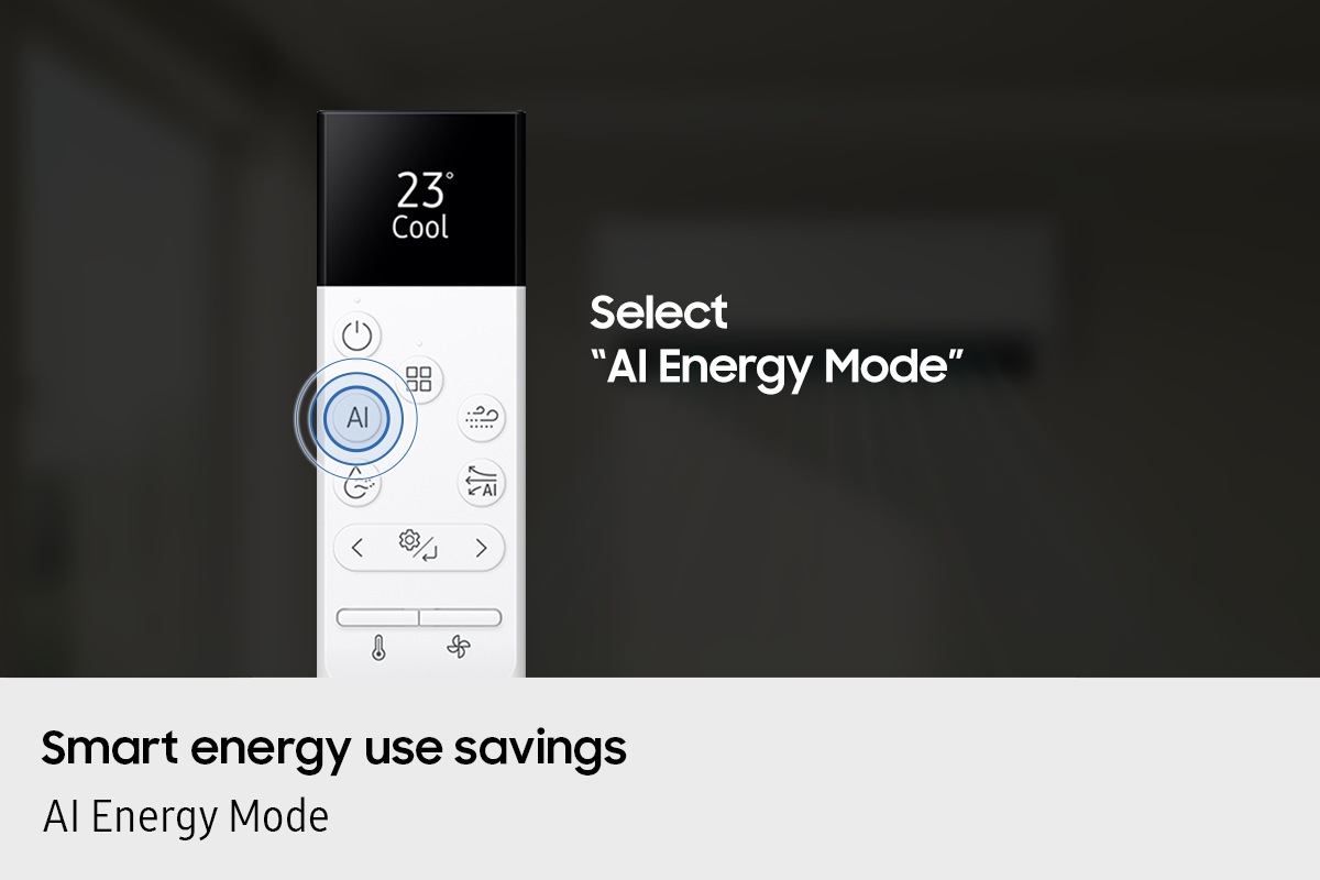 Smart energy use savings. AI Energy Mode.