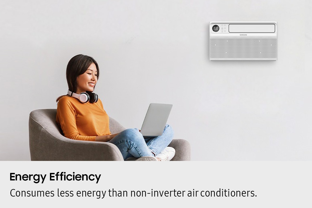 Energy Efficiency. Consumes less energy than non-inverter air conditioners.