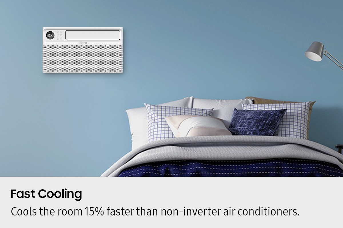 Fast Cooling. Cools the room 15% faster than non-inverter air conditioners.