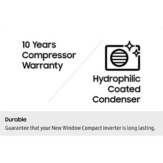 Durable. Guarantee that your New Window Compact Inverter is long lasting.