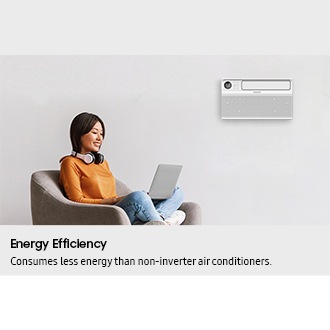 Energy Efficiency. Consumes less energy than non-inverter air conditioners.