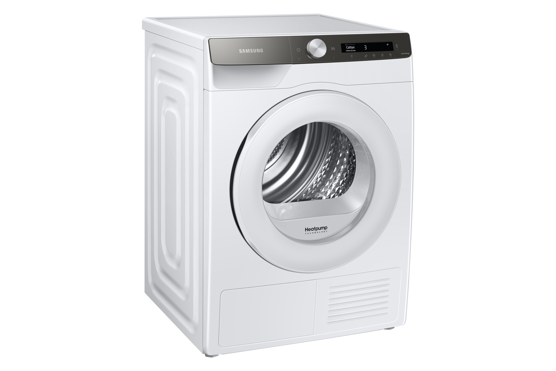 l-perspective White, 8kg DV5000T Front Load Dryer with AI Control and Heat Pump Technology