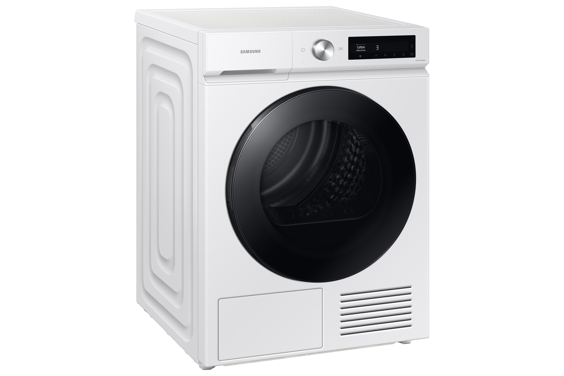 9 kg Laundry Front-load Dryers A+++ Energy Efficiency L-Perspective White 
