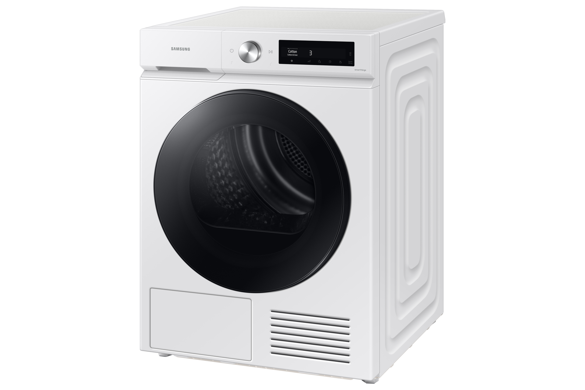 9 kg Laundry Front-load Dryers A+++ Energy Efficiency R-Perspective White 