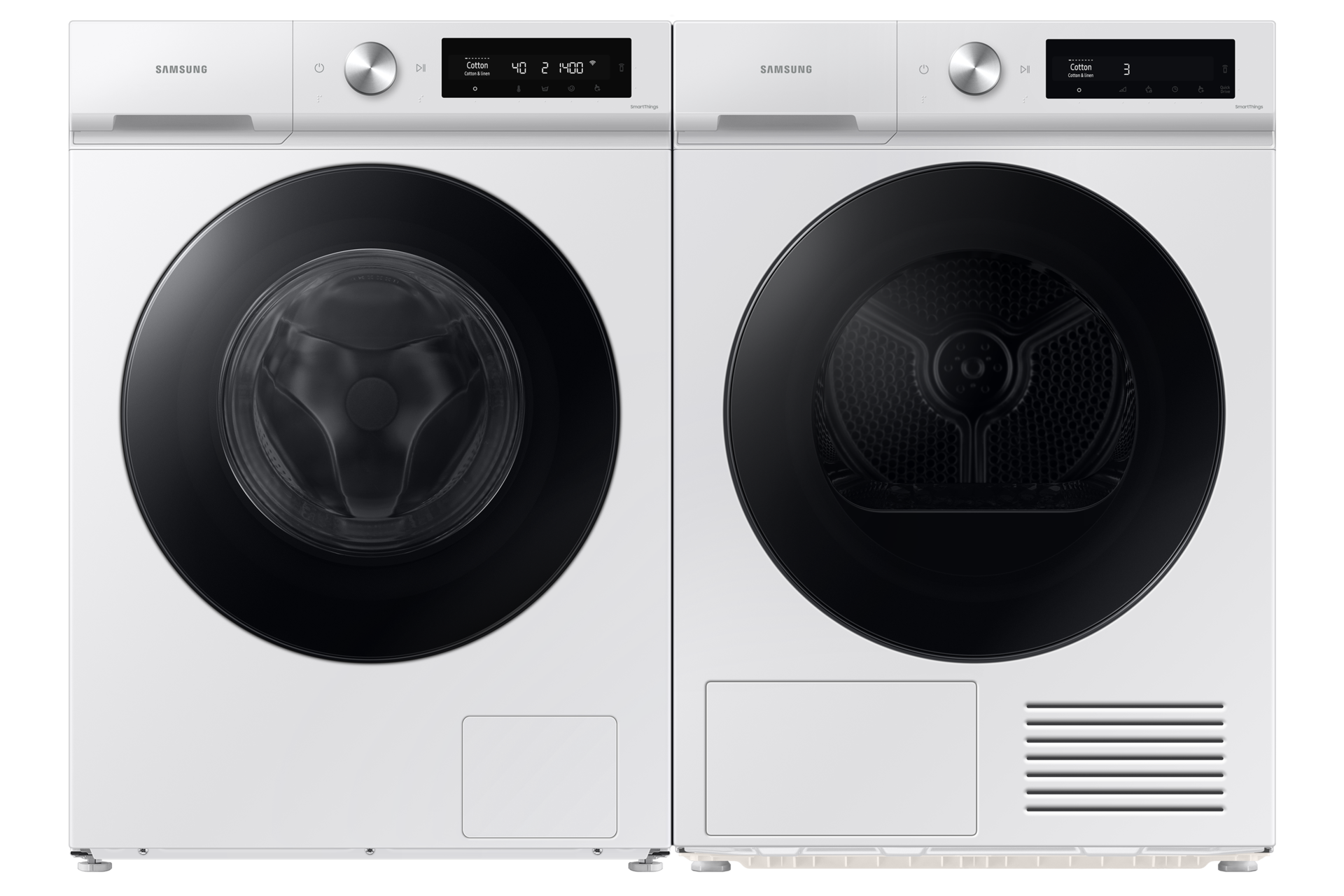 9 kg Laundry Front-load Dryers A+++ Energy Efficiency Front-Pair White 