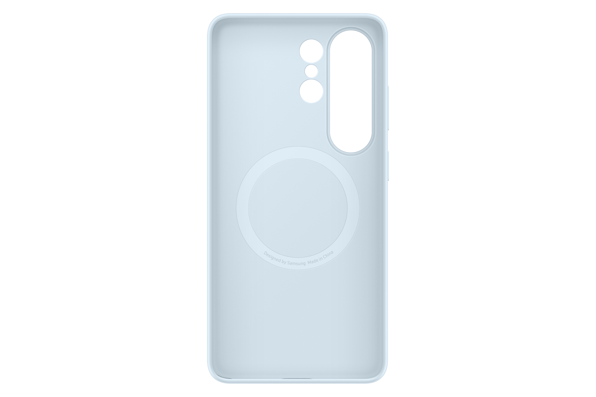 Galaxy S26 Ultra Silicone Magnet Case Back Light Blue 