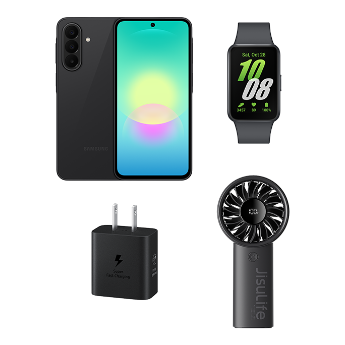 Galaxy A27 5G Black 256GB and Fit3 Bundle Black