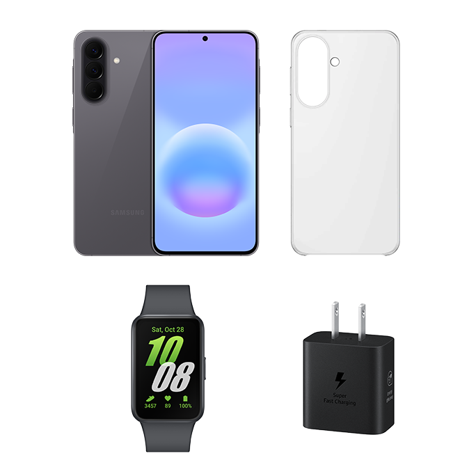 Galaxy A57 5G Awesome Gray 512GB and Fit3 Bundle Gray