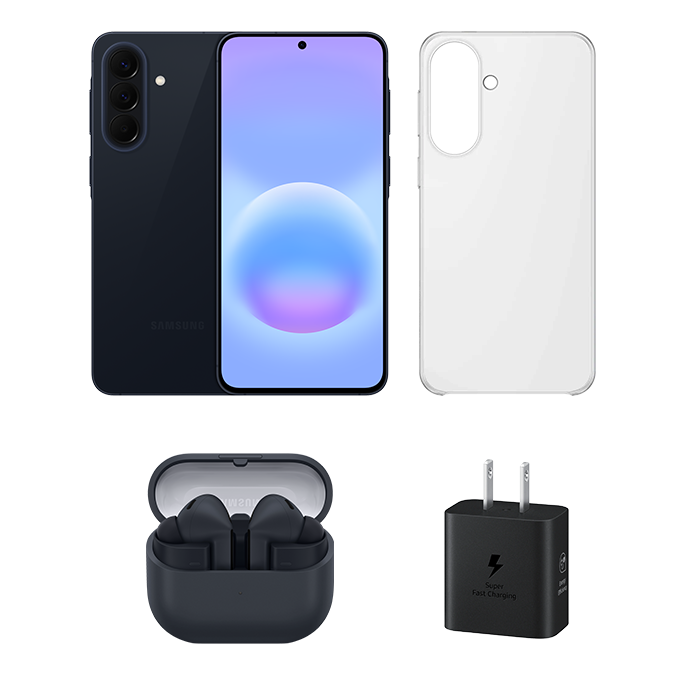 Galaxy A57 5G Awesome Navy 256GB and Buds3 FE Bundle Awesome Navy